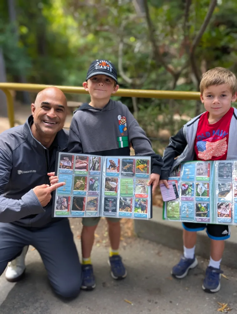 Nik with young collectors